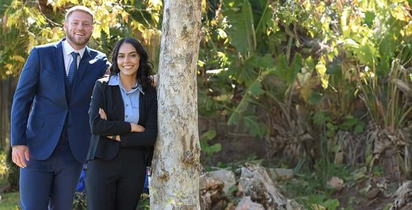 Grad student at Anderson Hall, UCR School of Business
